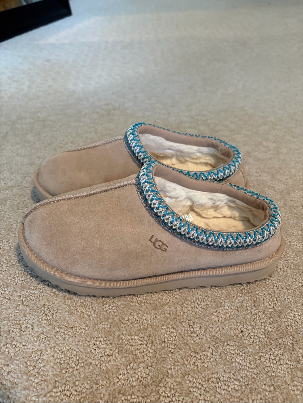Ugg Tasman Sapphire Turquoise Slipper Clogs